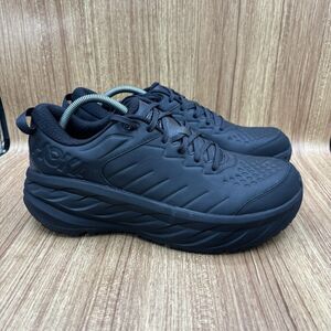 Hoka One Mens Bondi SR Running Shoe Size 12 Black Sneakers Worn Once!